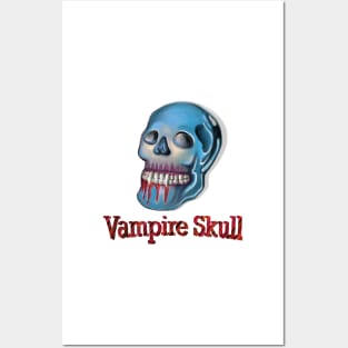 Vampire skull Posters and Art